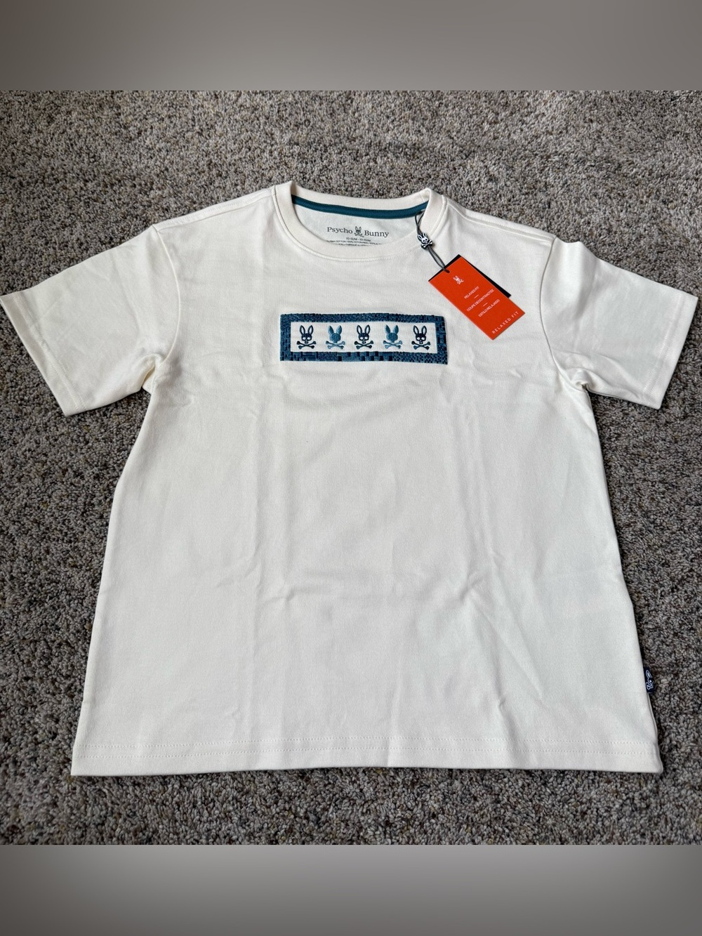 NWT Psycho Bunny Boys Cedric Graphic Relaxed Fit T-Shirt — Size 10/12